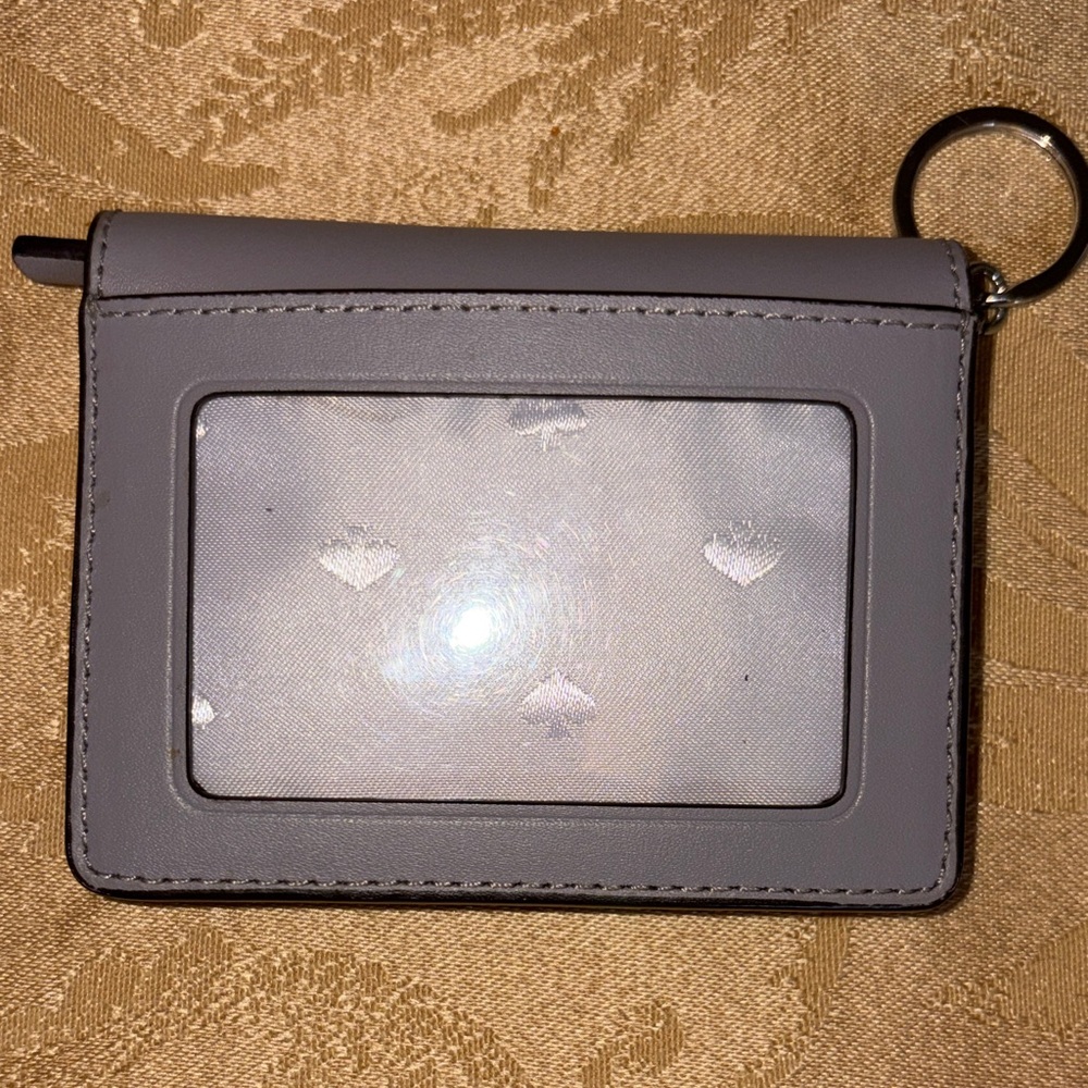 kate spade Tan Scallop Card Case with Keyring - Picture 3 of 7